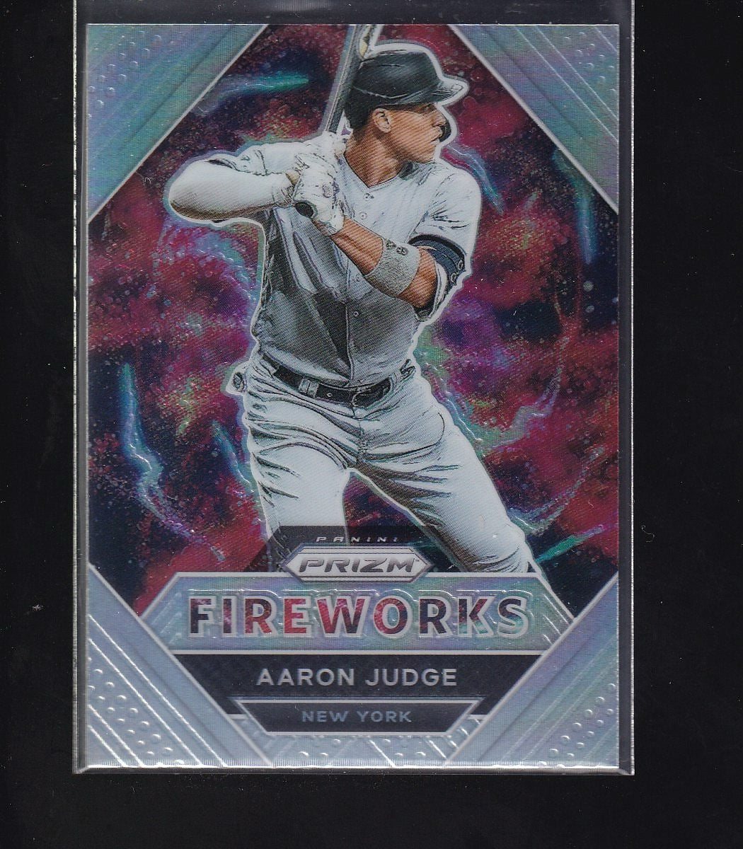 2021 Panini Prizm #FW4 Aaron Judge Fireworks Silver Prizm