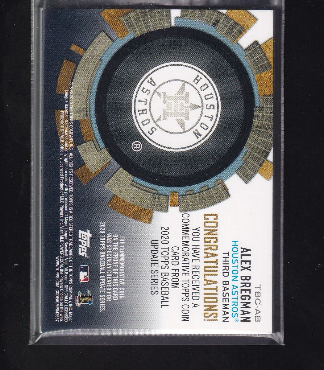 2020 Topps Update #TBC-AB Alex Bregman Baseball Coin Cards