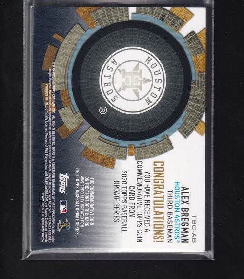 2020 Topps Update #TBC-AB Alex Bregman Baseball Coin Cards