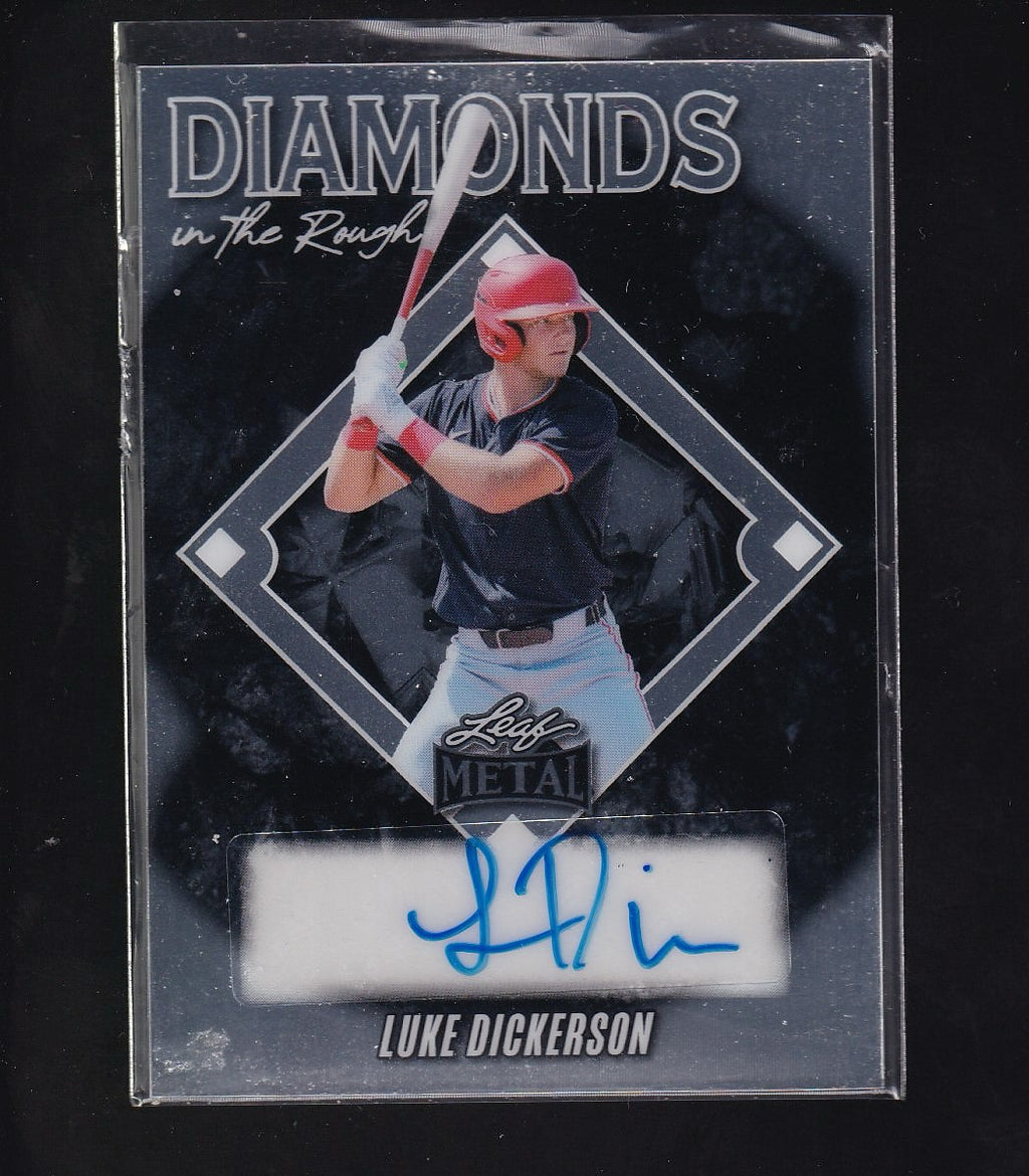 2025 Leaf Metal #DR-LD1 Luke Dickerson Diamonds in the Rough Silver