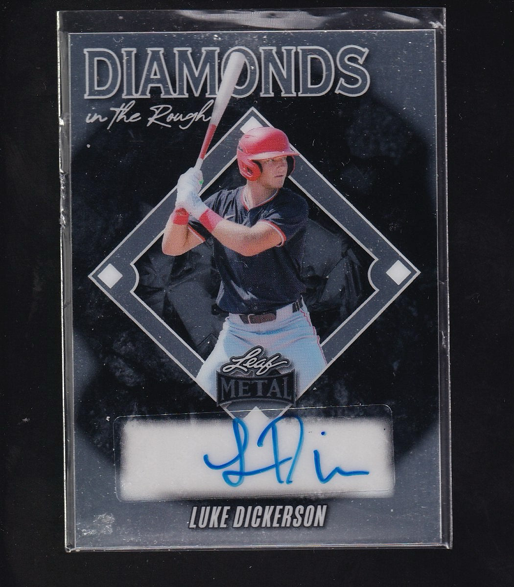 2025 Leaf Metal #DR-LD1 Luke Dickerson Diamonds in the Rough Silver
