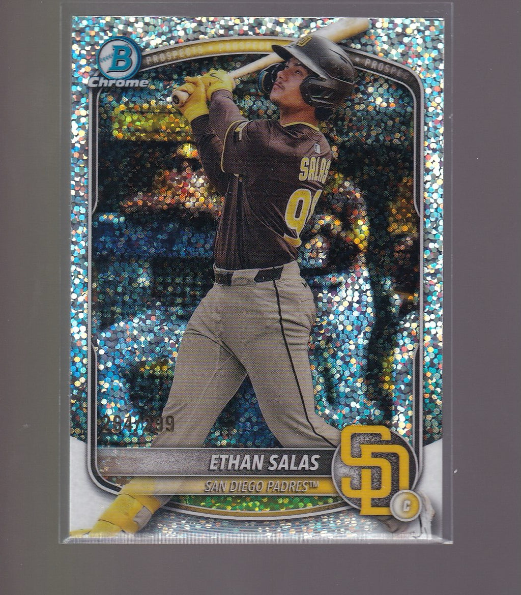 2025 Bowman Chrome #BCP-169 Ethan Salas Prospects Speckle #/299