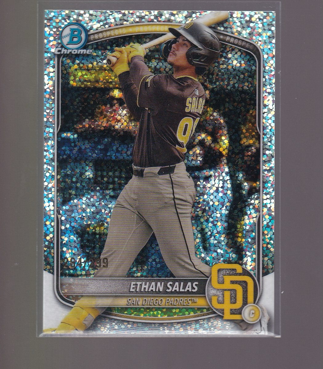2025 Bowman Chrome #BCP-169 Ethan Salas Prospects Speckle #/299