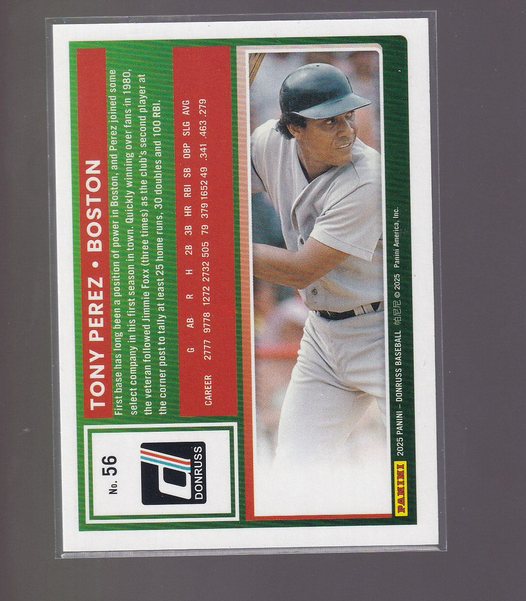 2025 Donruss #56 Tony Perez Pink Ice #/99
