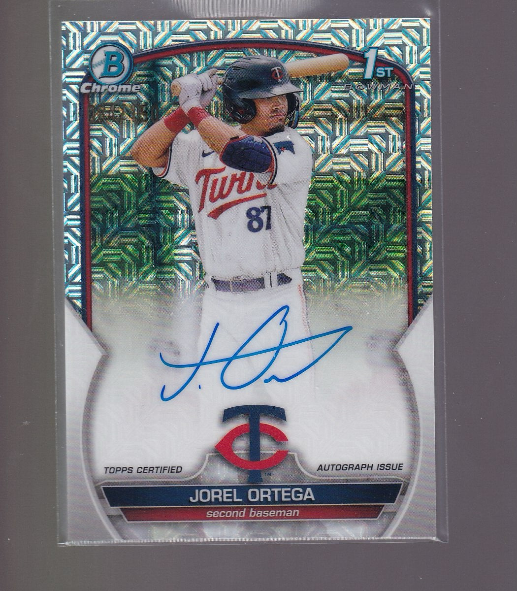 2023 Bowman Chrome #CPA-JORT Jorel Ortega Prospect Autographs Mojo #/150