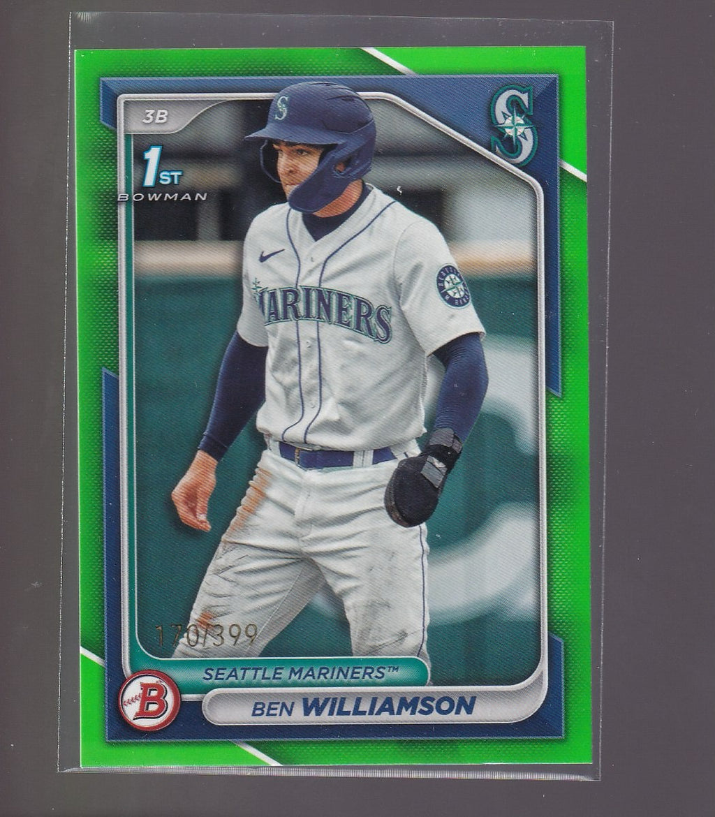 2024 Bowman #BP-67 Ben Williamson Prospects Neon Green #/399