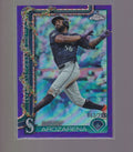 2025 Topps Holiday #HC122 Randy Arozarena Purple Refractor #/299