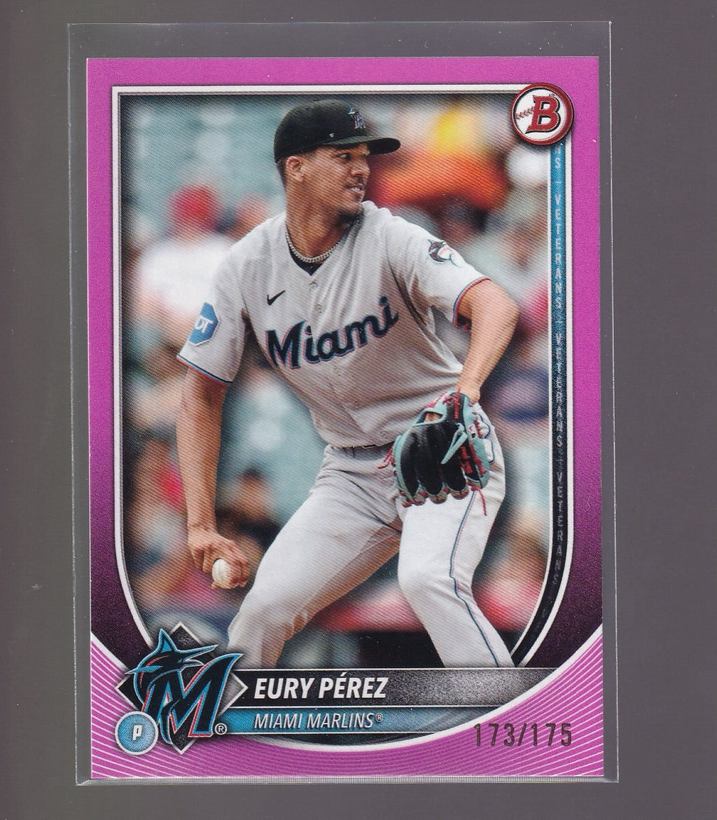 2025 Bowman #39 Eury Pérez Pink #/175