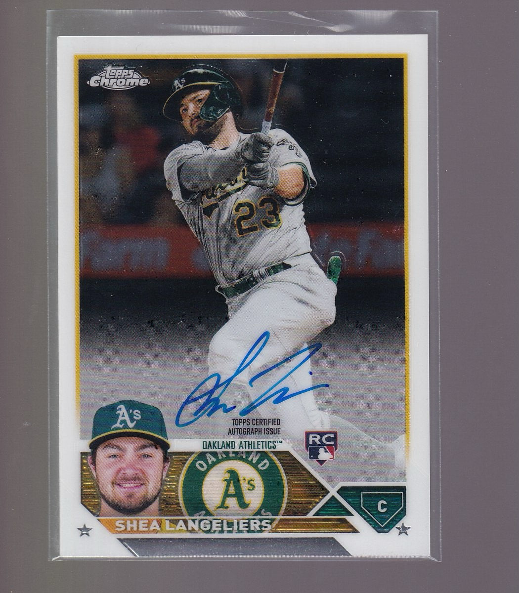 2023 Topps Chrome #RA-SL Shea Langeliers Rookie Autographs