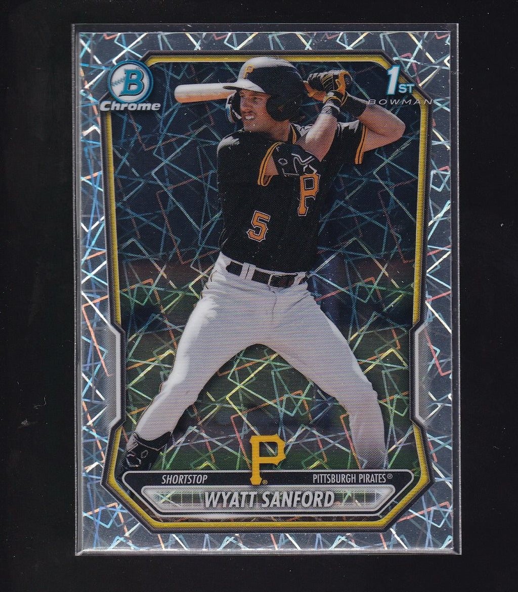 2026 Bowman #BCP-66 Wyatt Sanford Chrome Prospects Lazer Refractor