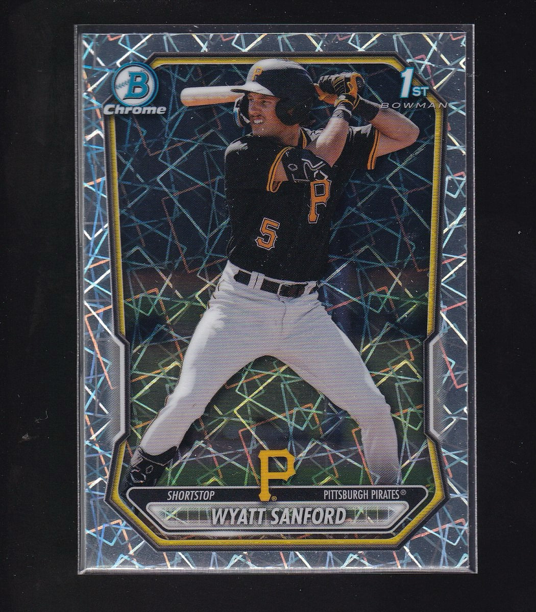 2026 Bowman #BCP-66 Wyatt Sanford Chrome Prospects Lazer Refractor