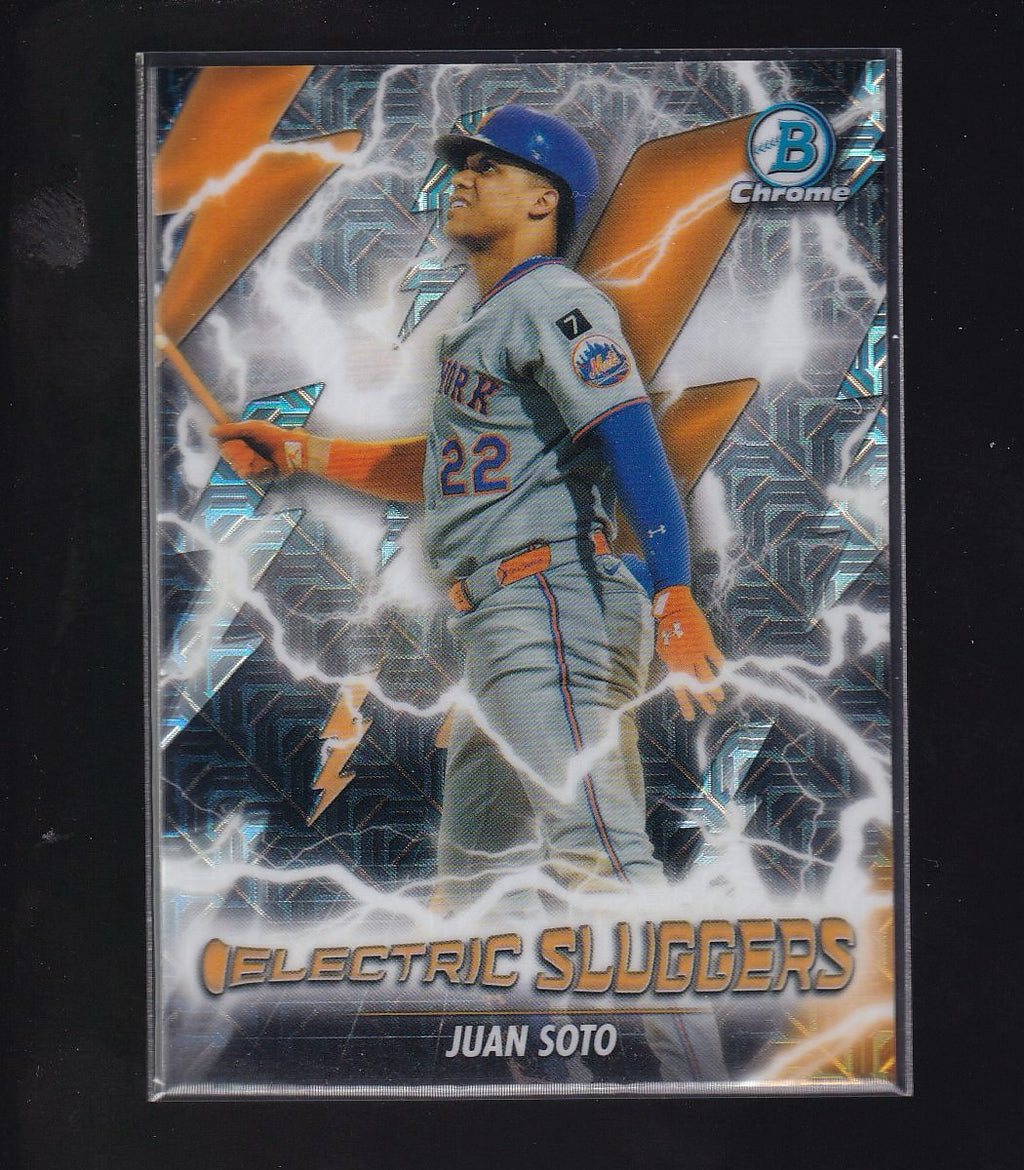 2026 Bowman #ES-7 Juan Soto Electric Sluggers Mojo Refractors