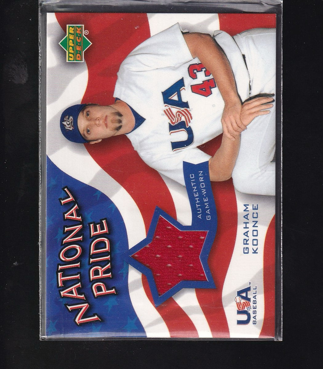 2004 Upper Deck #NPJ-GKa Graham Koonce National Pride Memorabilia Series Two
