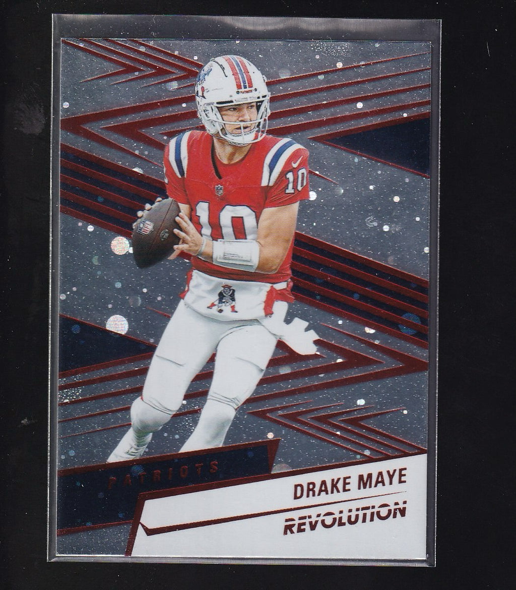 2025 Panini Revolution #48 Drake Maye Red Cosmo