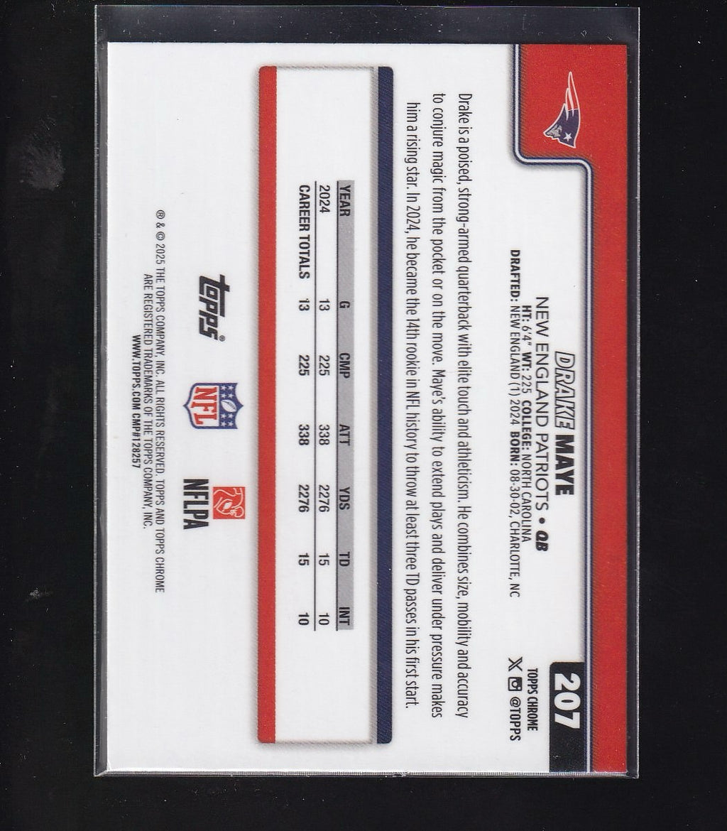 2025 Topps Chrome #207 Drake Maye
