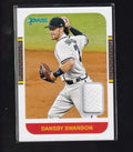 2021 Donruss #87M-DS Dansby Swanson Retro 1987 Materials