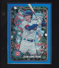 2024 Topps Holiday #H136 Pete Crow-Armstrong Blue Metallic Glitter