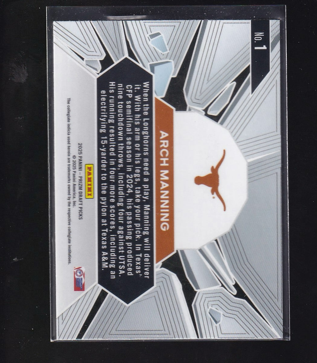 2025 Panini Prizm Draft Picks #1 Arch Manning Prizm Break