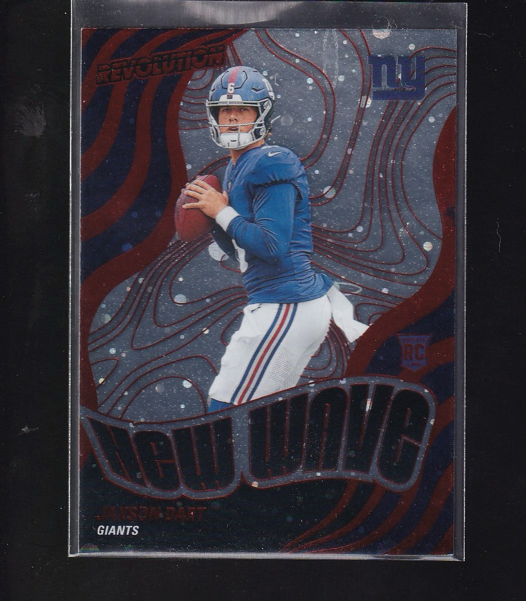 2025 Panini Revolution #1 Jaxson Dart New Wave Red Cosmo #/50