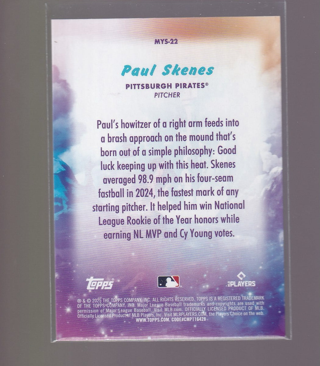 2025 Topps Update #MYS-22 Paul Skenes Mystical