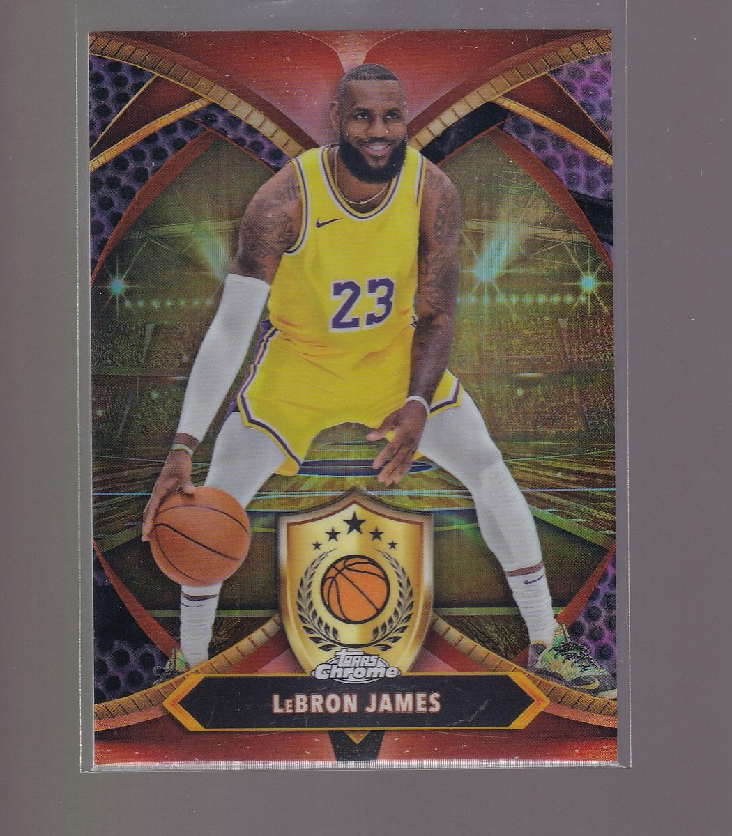 2024-25 Topps Chrome #BOD-1 LeBron James Ball of Duty Blue Refractor
