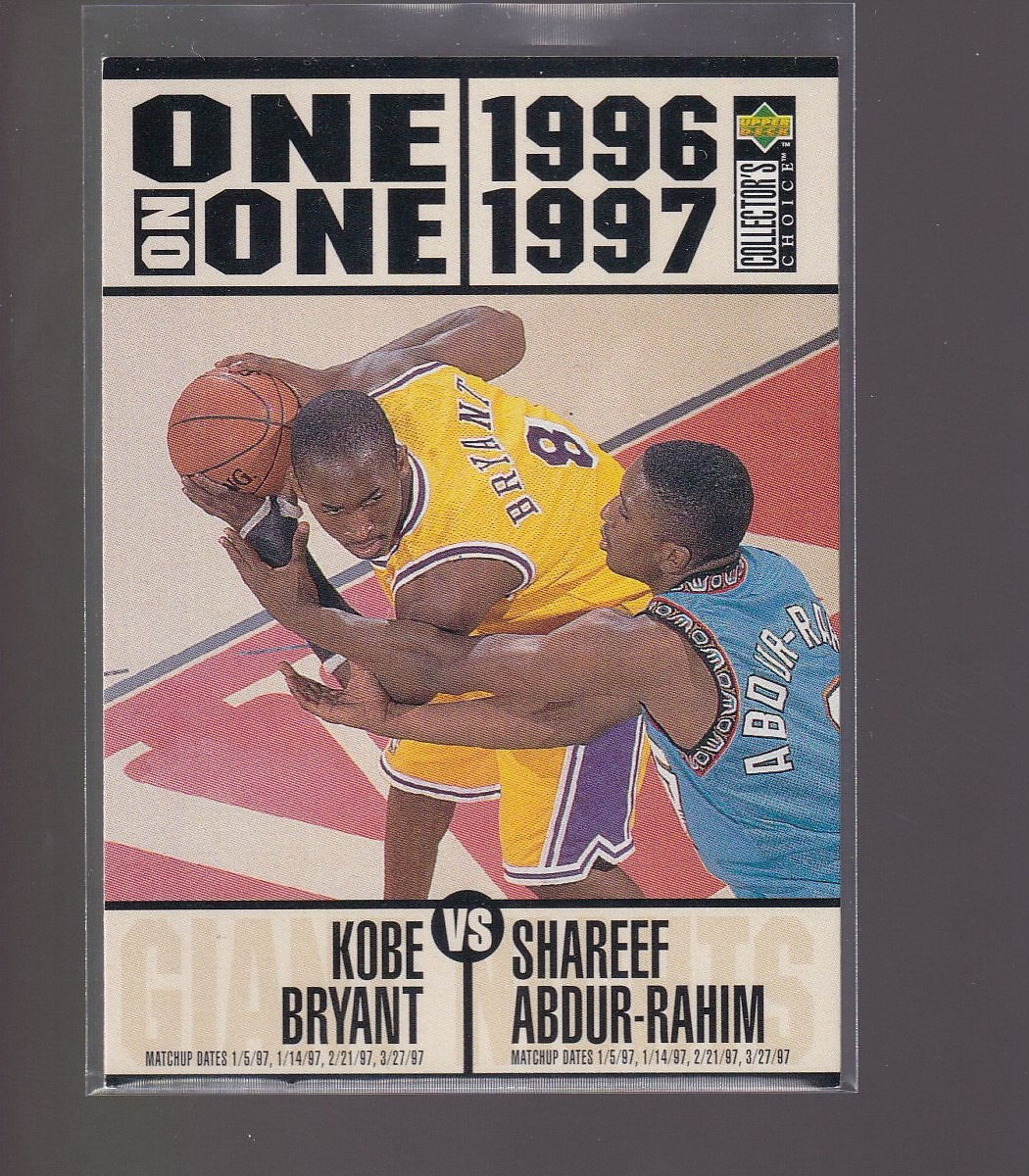 1996-97 Collector's Choice #361 Kobe Bryant / Shareef Abdur-Rahim