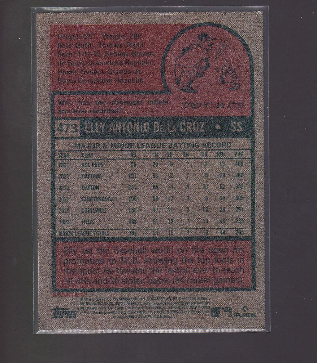 2024 Topps Heritage #473 Elly De La Cruz