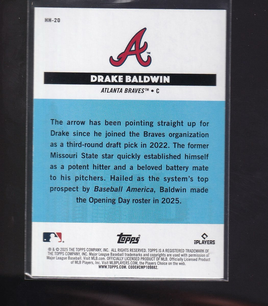 2025 Topps All-Star Game #HH-20 Drake Baldwin Homegrown Heroes