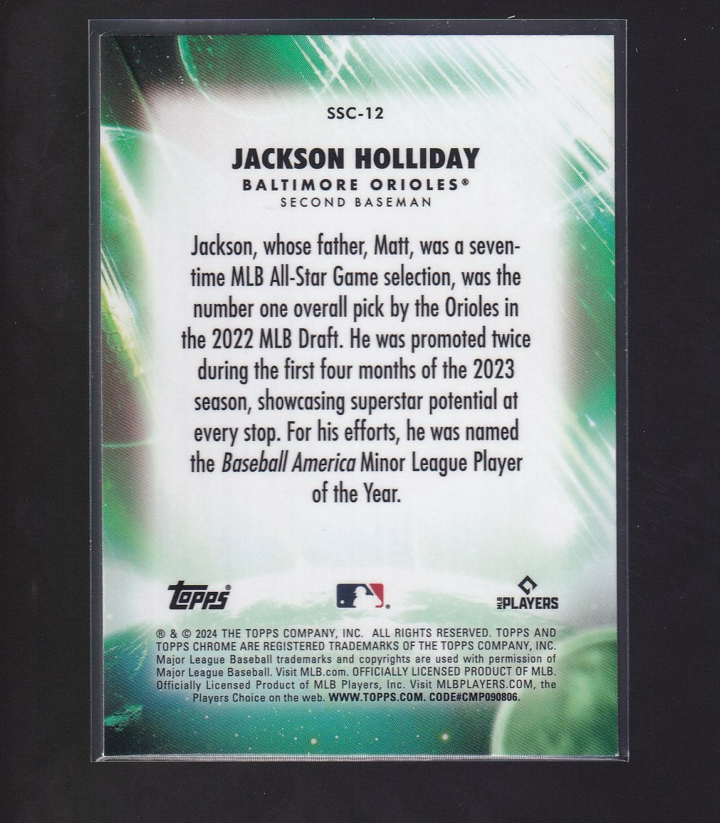 2024 Topps Chrome Update #SSC-12 Jackson Holliday Stratospheric Stars