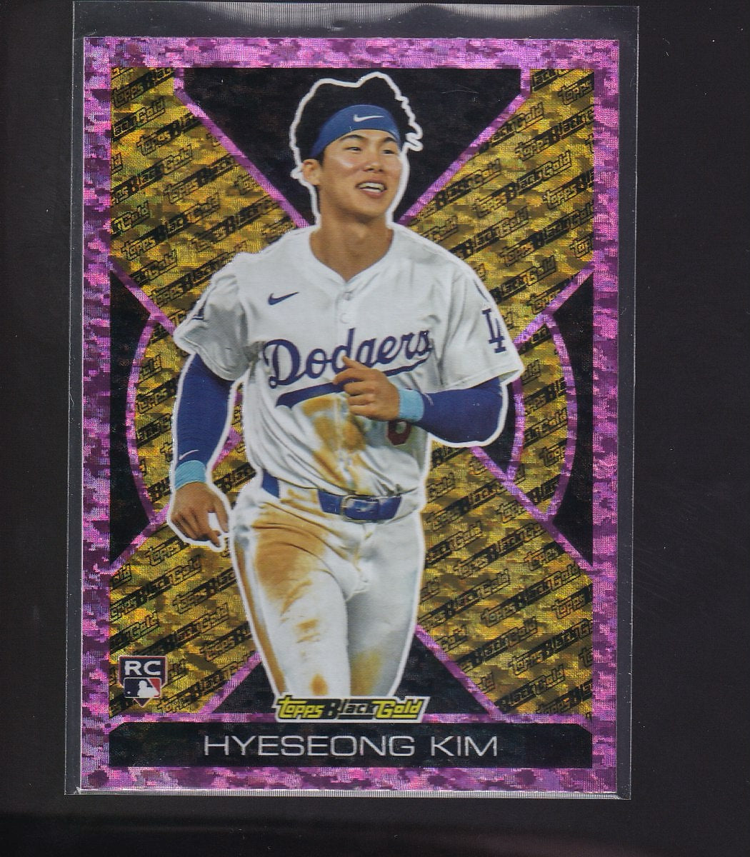 2025 Topps Update #BG-14 Hyeseong Kim Topps Black Gold Pink Foil