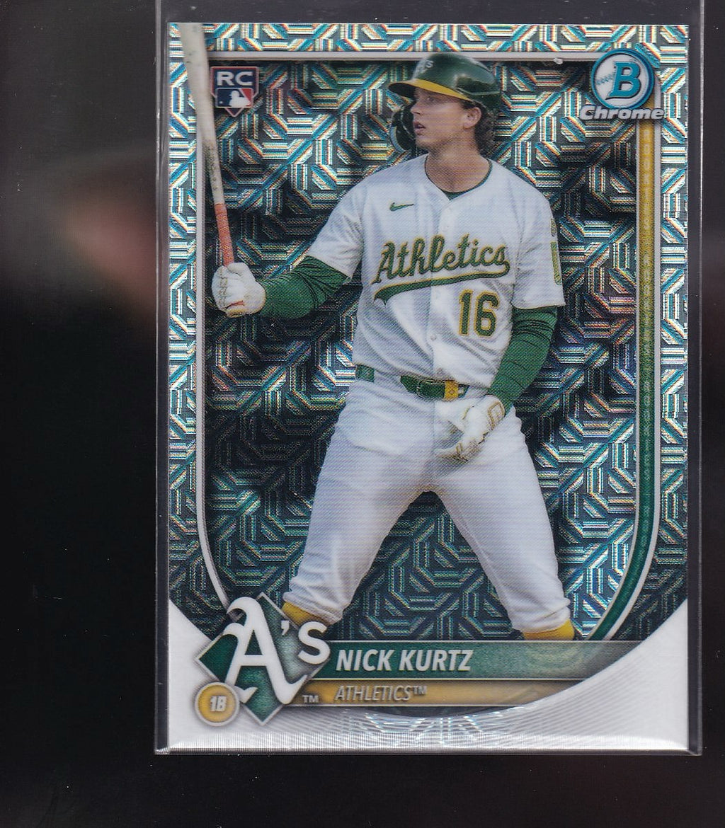 2025 Bowman Chrome #93 Nick Kurtz Mojo Refractors