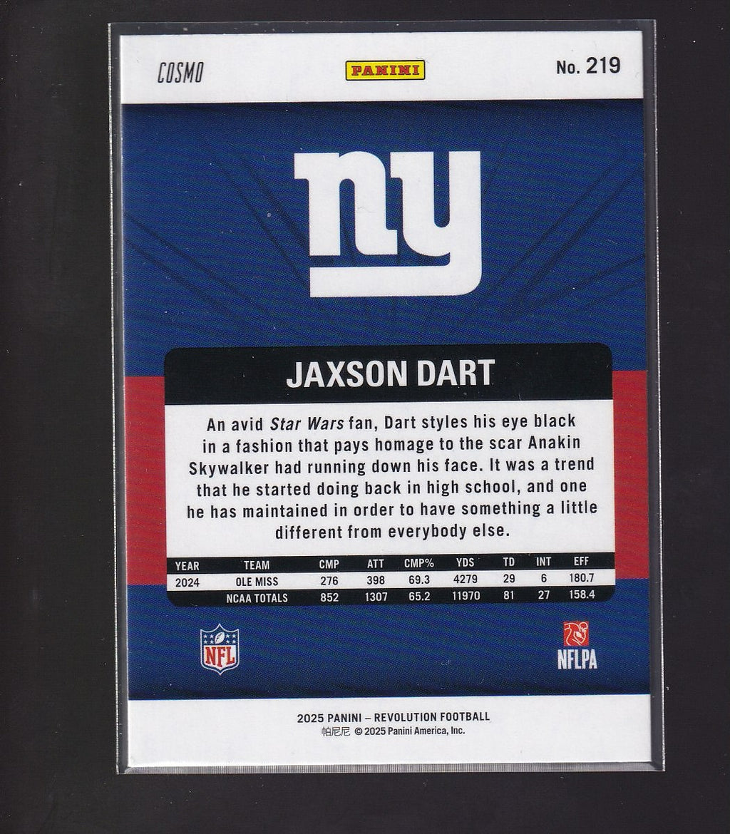 2025 Panini Revolution #219 Jaxson Dart Red Cosmo