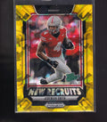 2025 Panini Prizm Draft Picks #25 Jeremiah Smith New Recruits Gold Ice