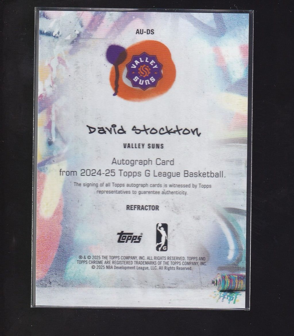 2024-25 Topps G-League #AU-DS David Stockton Autographs Refractor