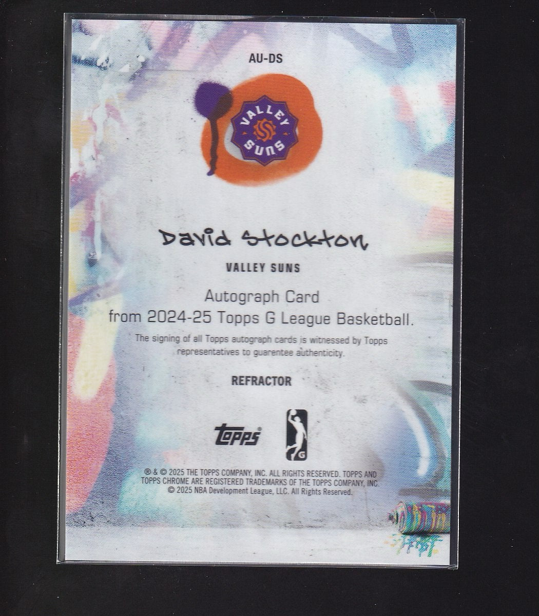 2024-25 Topps G-League #AU-DS David Stockton Autographs Refractor
