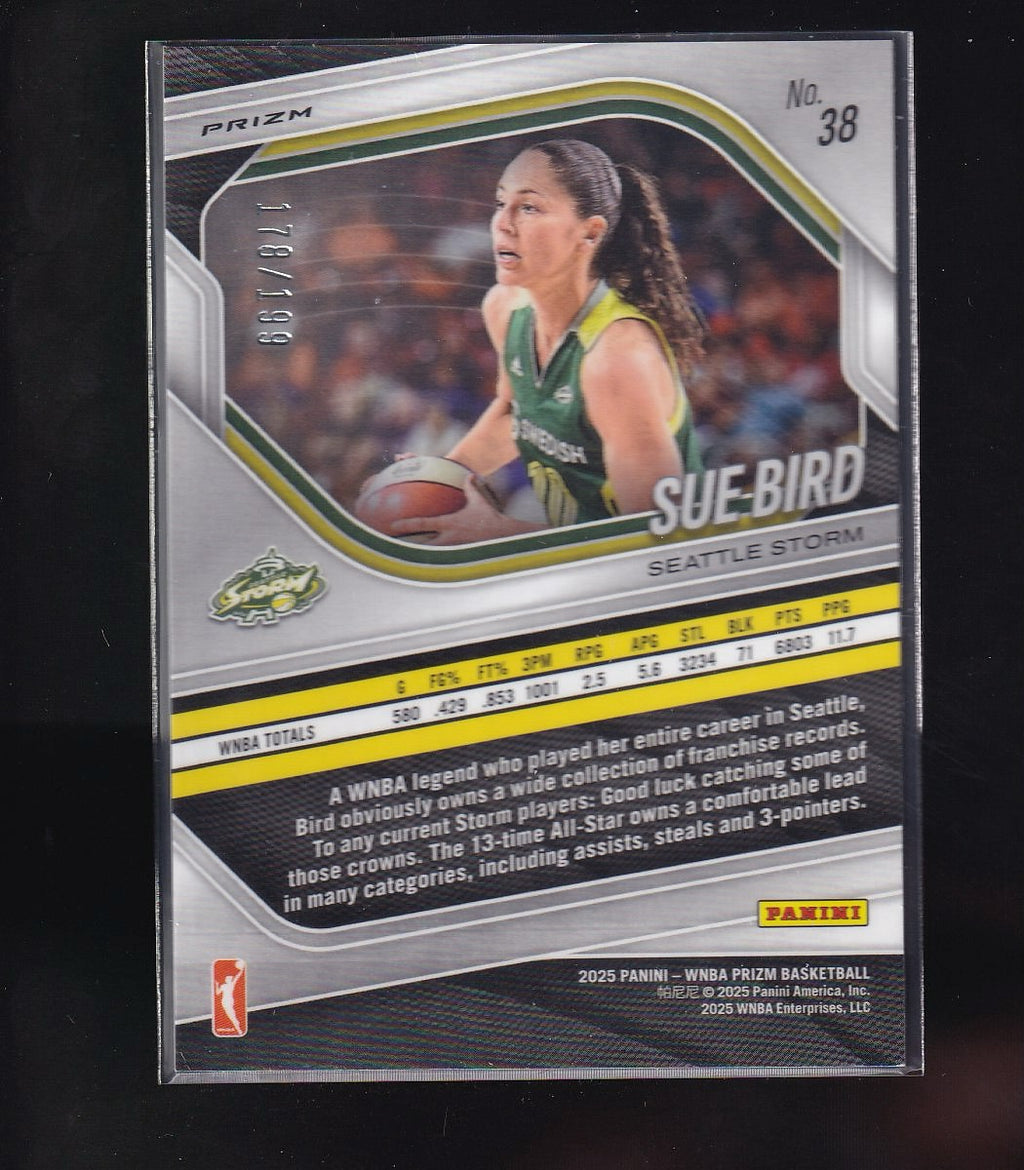 2025 Panini Prizm WNBA #38 Sue Bird Blue Pulsar