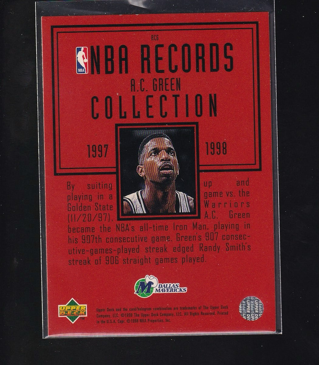 1997-98 Upper Deck #RC6 A.C. Green NBA Records Collection
