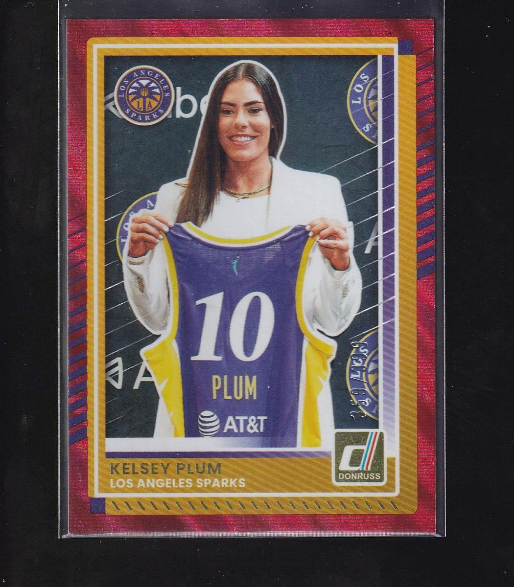 2025 Donruss WNBA #12 Kelsey Plum Red #/399