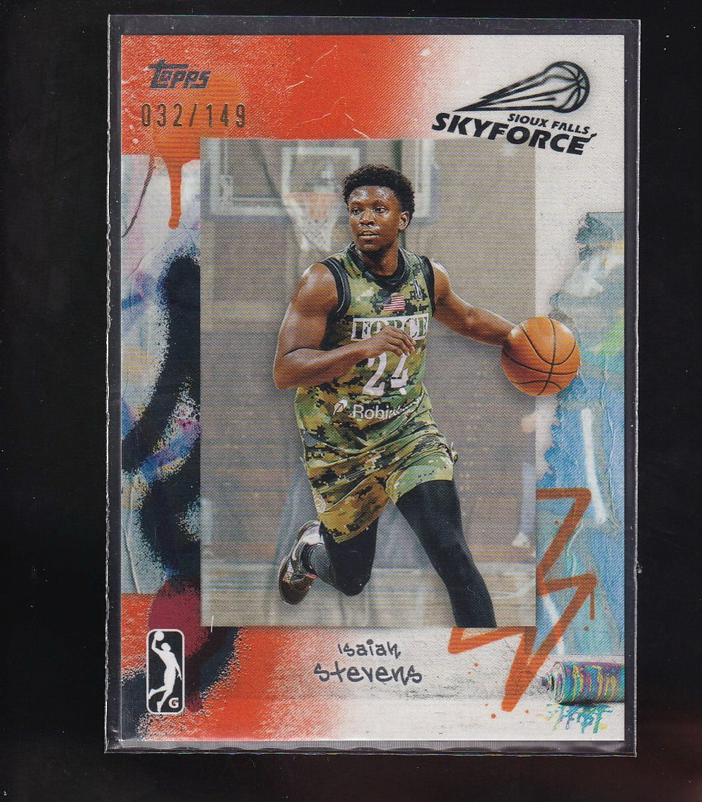 2024-25 Topps G-League #80 Isaiah Stevens Orange #/149