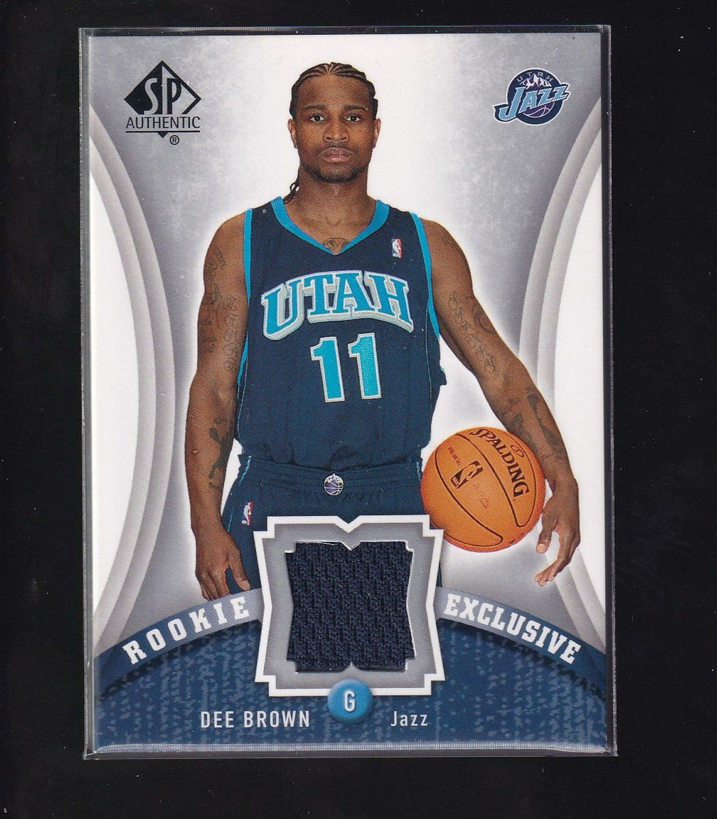 2006-07 SP Authentic #RE-DE Dee Brown Rookie Exclusives Jerseys