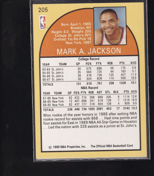 1990-91 Hoops #205 Mark Jackson