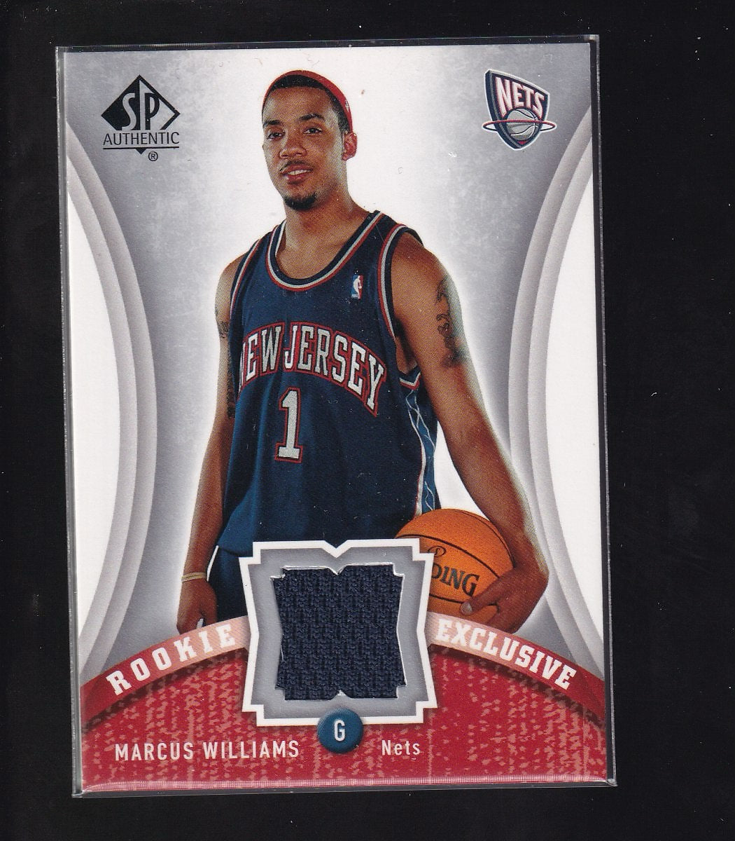 2006-07 SP Authentic #RE-MW Marcus Williams Rookie Exclusives Jerseys