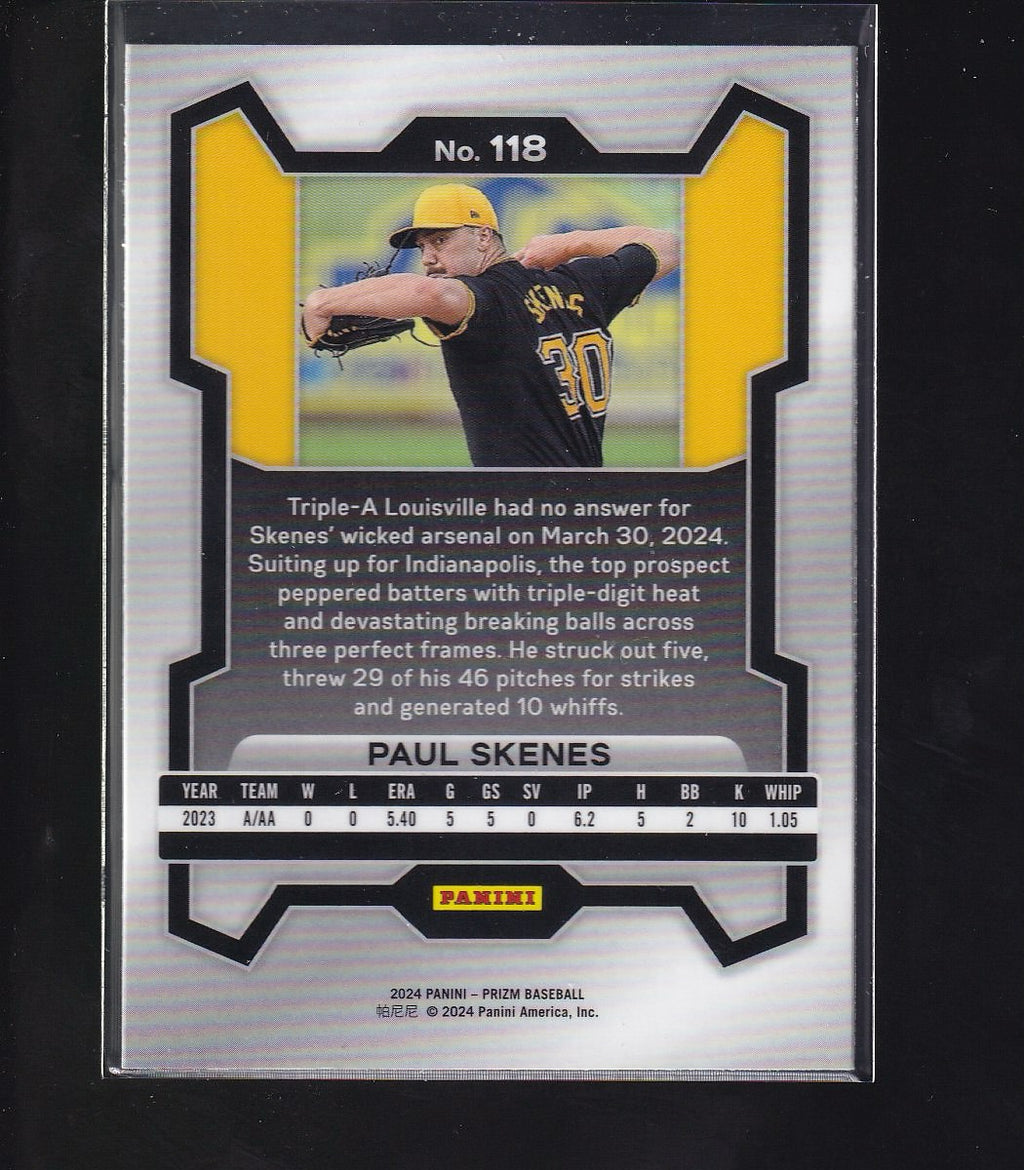 2024 Panini Prizm #118 Paul Skenes