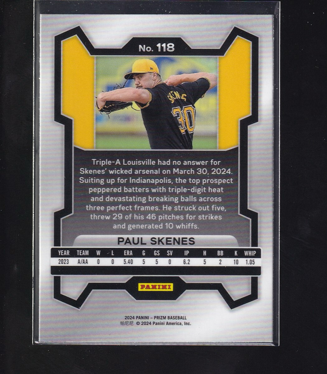 2024 Panini Prizm #118 Paul Skenes