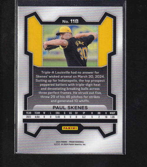 2024 Panini Prizm #118 Paul Skenes
