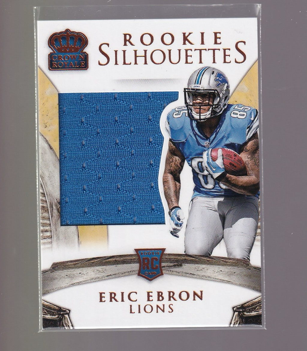 2014 Panini Crown Royale #223 Eric Ebron Rookie Silhouettes-Bronze #/199