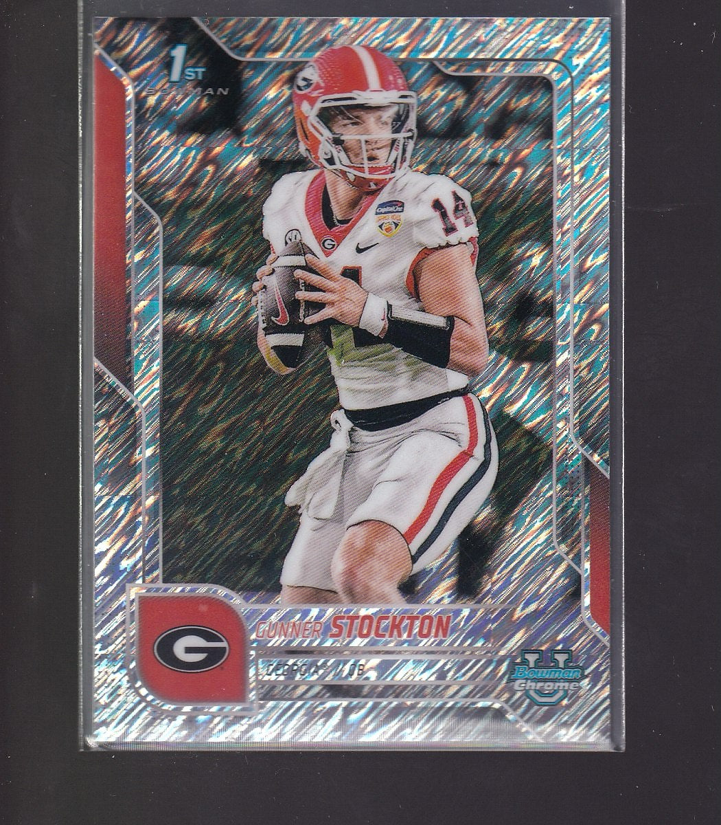 2025 Bowman University Chrome #131 Gunner Stockton Shimmer Refractor