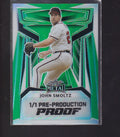 2025 Leaf Metal #NNO John Smoltz Crystal Green Pre-Production Proof