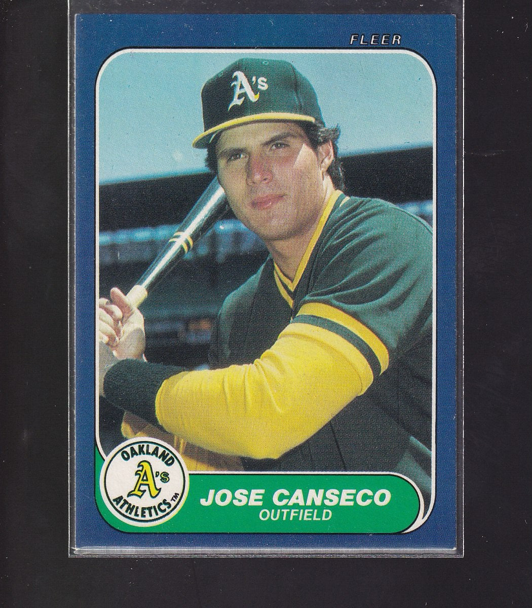 1986 Fleer Update #U-20 Jose Canseco