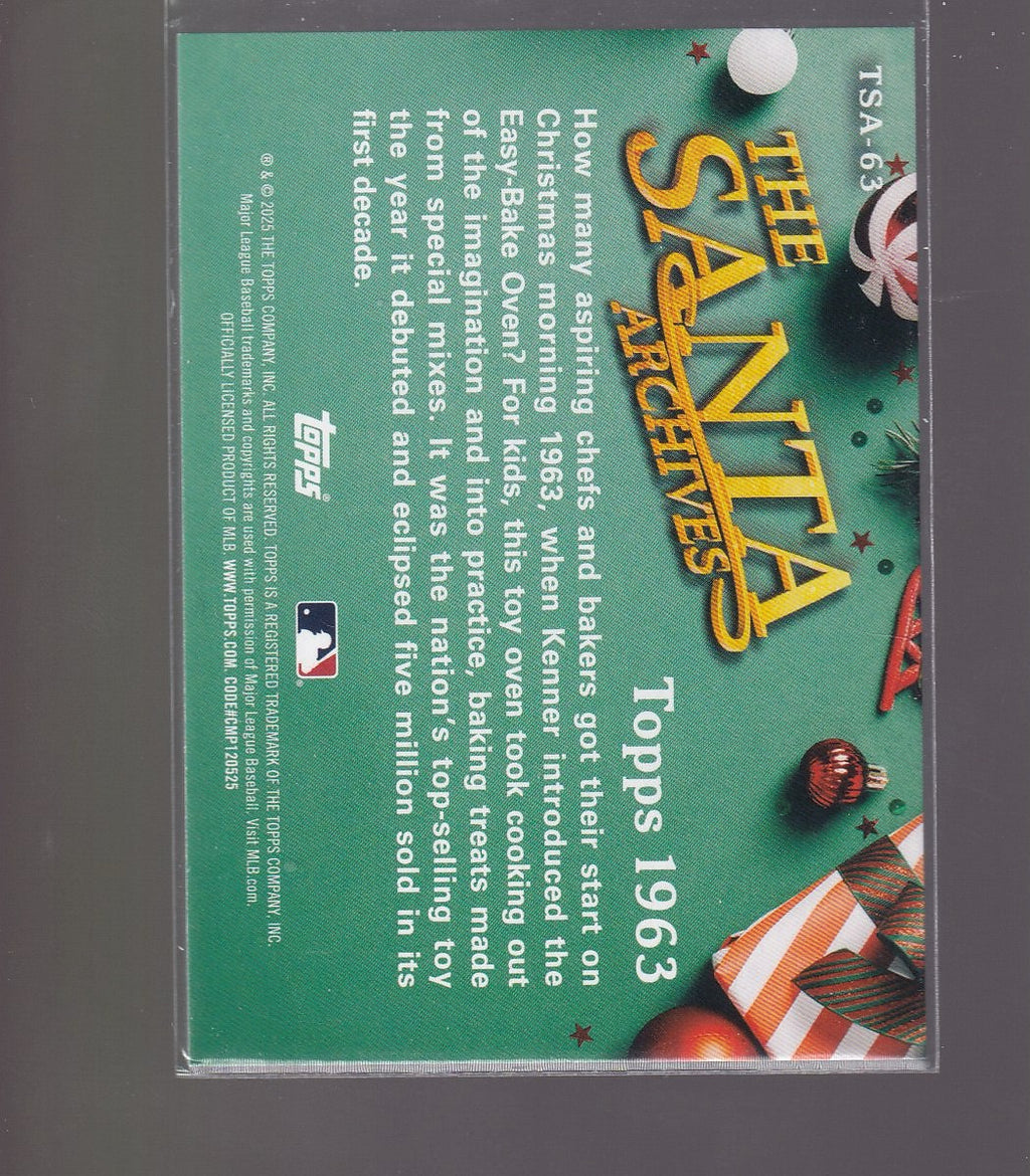 2025 Topps Holiday #TSA-63 Santa Claus The Santa Archives